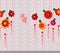 Flower Chinese effect design sticker hanging card