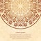 Flower circular background. A stylized drawing. Mandala. Stylized lace ornament. Indian floral ornament.