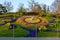 The flower clock in Jardin Anglais park in Geneva