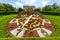 Flower clock in Stadtpark, Vienna, Austria