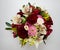 Flower composition, handmade by florists with roses and orchids