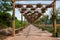 The flower corridor of the world garden in Banan, Chongqing