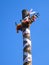 Flower crown on top of a May Day maypole