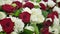 Flower decorations on the wedding tables