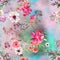 Flower digital print pattern background