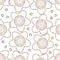 Flower dot colorful rotate seamless pattern