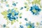 Flower fabric texture, green plants