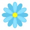 Flower flat icon, easter and holiday, nature sign