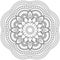 Flower Floral Lotus Mandala Design for Coloring Page
