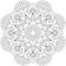 Flower Floral Mandala Bloom Design for Coloring Meditation