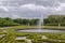 Flower garden in Augustusburg Palace, Bruhl, Germany