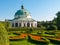 Flower Garden with baroque rotunda in Kromeriz