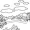 Flower garden coloring page