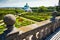 Flower garden in Kromeriz, Czech Republic. UNESCO