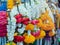 Flower garlands for Hinduism and Buddhism religious ceremony