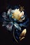 Flower Gold and Amazing Blue: The Eternal Nobility of Wall Body Art