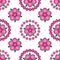 Flower gradient mandala symmetry seamless pattern