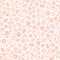 Flower icon seamless pattern. Floral leaves gentle background. N