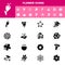 Flower icon set