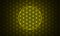 The flower of life symbol yellow