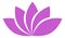 Flower logo. Elegant blossom symbol. Lotus icon