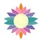 Flower logo. Logo of relax industries, medititation, yoga, and sport.