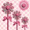 Flower Lolly over Polka Dots