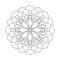 Flower Mandalas. Geometric Round indian ornament Pattern. Oriental pattern illustration.