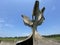 The Flower Memorial in Jasenovac or monument Stone Flower monument in the concentration camp memorials - Croatia