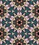 Flower mosaic kaleidoscope.