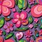 Flower natural special petal seamless pattern