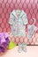 Flower pattern origami rain goods, raincoat, umbrella, boots