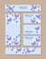 Flower patterns of different sizes with butterflies, daisies and cornflowers. For romantic and easter design, announcements,