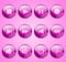 Flower Pink Entertainment buttons