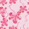 Flower pink stylish line seamless pattern