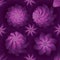 Flower rotate windmill purple mist seamless pattern