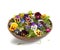 Flower Salad, Edible Flowers Dish, Pansy Salat, Abstract Generative AI Illustration