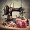 Flower Seamstress Sewing Machine - 1