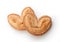 Flower shaped puff pastry cookies