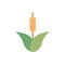 Flower spike foliage natural floral botanical icon