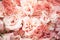 Flower spring texture tender pink artificial flowers close-up