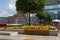 Flower Square in downtown Katowice