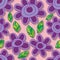 Flower style snail seamless pattern