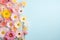 Flower themed background large copy space - stock picture backdrop