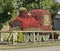 Flower train at summer time