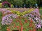 Flower trees and decorations in Miracle garden, Dubai, amazing colorful park