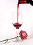Flower Wine Bottle Glass