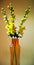 Flower yellow decoration art flowers leaf