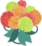 Flower zinnia bouquet
