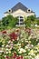 Flowerbed in front of the orangery of ChÃ¢teau d`UssÃ©